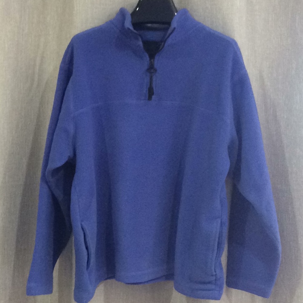 FLEECE JACKET WITH FRONT ACCENT ZIPPER